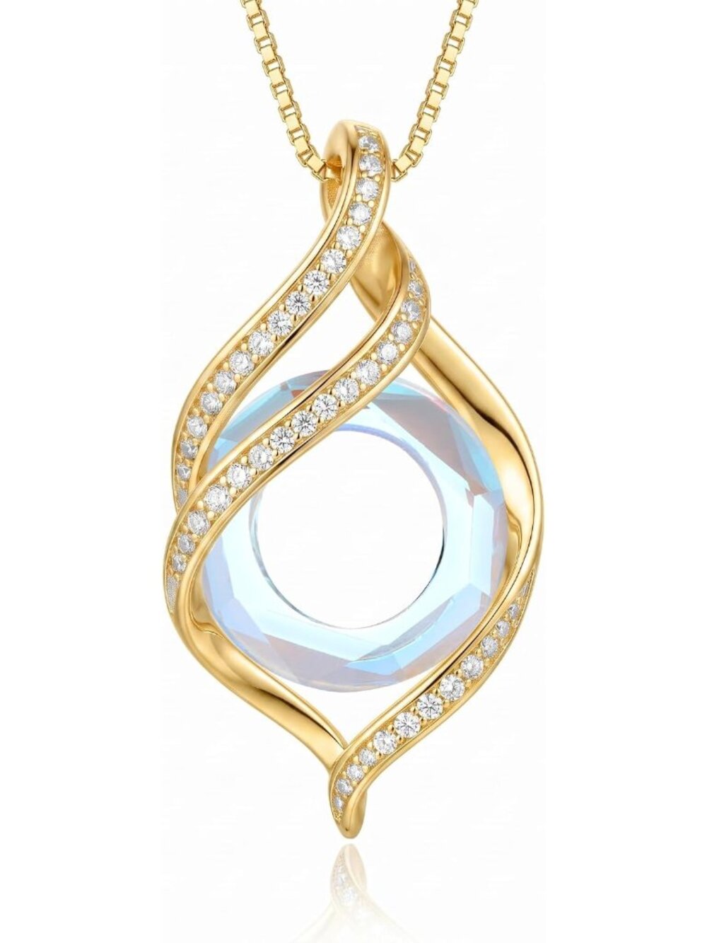 Elegant Moonstone Infinity Necklace for Women